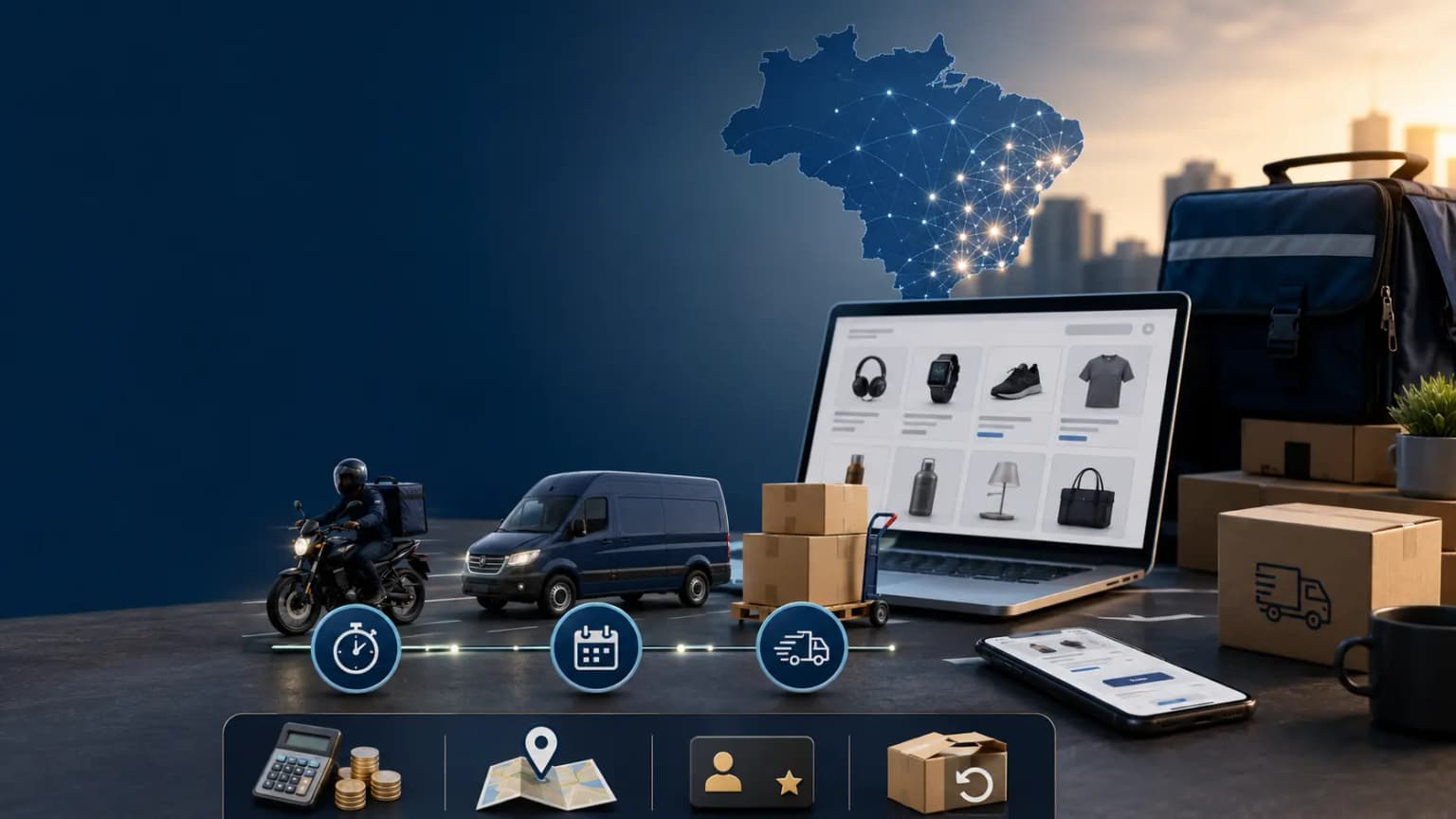 Frete ultra-rápido no e-commerce brasileiro: como comparar entrega no mesmo dia, 15 minutos e frete grátis