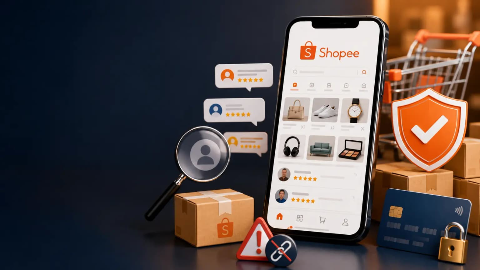 Como comprar com segurança na Shopee: verificar vendedor, garantia e proteção ao pagamento